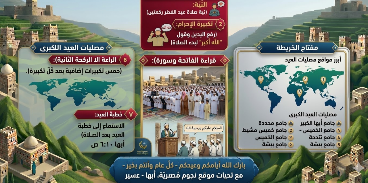 تعلم طريقة صلاة عيد الفطر 2026 بالتفصيل للرجال والنساء مع الموعد الرسمي لأدائها