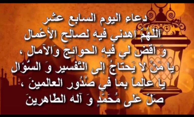 اغتنم بركة دعاء يوم 17 رمضان 2026… أفضل الأدعية المستجابة لتحقيق كل أمانيك