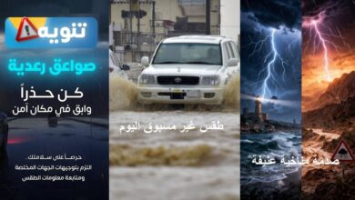 إنذار جوي خطير في الخليج ومصر.. أمطار غزيرة ورياح قد تصل للعواصف