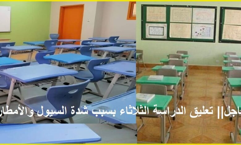 تعطيل مفاجئ للدراسة اليوم بسبب الطقس السيئ تعرف على المدارس والجامعات المتأثرة الآن