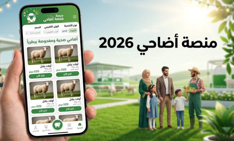 خطوة بخطوة.. رابط وطريقة التسجيل في منصة أضاحي adahi.dz لشراء أضحية عيد الأضحى 2026 بسهولة وأمان
