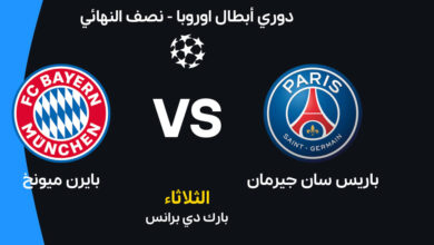 قمة أوروبية نارية.. باريس سان جيرمان وبايرن ميونخ يشتعلان في مواجهة لا تقبل القسمة على اثنين