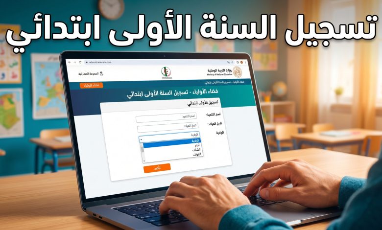 تسجيل السنة الأولى ابتدائي 2026-2027 رسمياً عبر فضاء الأولياء awlyaa.education.dz خطوة بخطوة