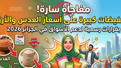 دعم مباشر للمواطن الجزائري.. هبوط أسعار العدس والأرز بشكل ملحوظ في الأسواق 2026