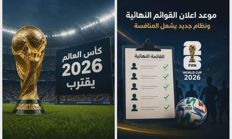 متى تُعلن قوائم المنتخبات في كأس العالم 2026؟.. تفاصيل النظام الجديد والمواعيد الرسمية