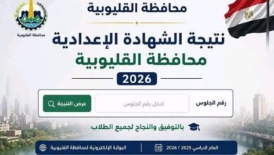 اعتماد نتيجة الشهادة الإعدادية بالقليوبية 2026 بنسبة نجاح 73%.. اعرف التفاصيل الكاملة