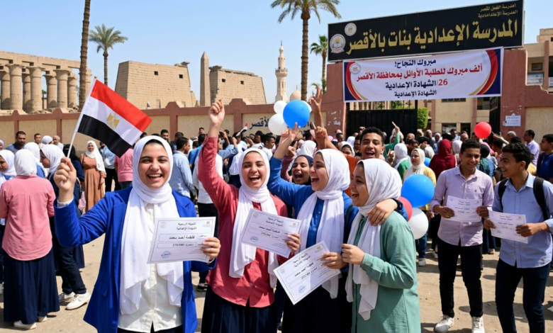 رابط الاستعلام الرسمي عن نتيجة الشهادة الإعدادية 2026 بالأقصر برقم الجلوس وتفاصيل الدرجات والمجموع الكلي