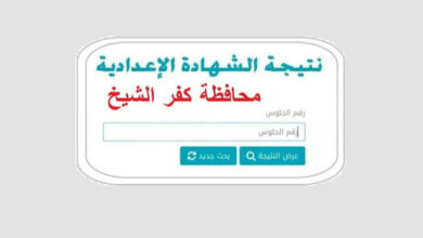 نتيجة الشهادة الإعدادية 2026 في كفر الشيخ بالاسم ورقم الجلوس.. رابط الاستعلام الرسمي وخطوات الحصول على الدرجات فور ظهورها