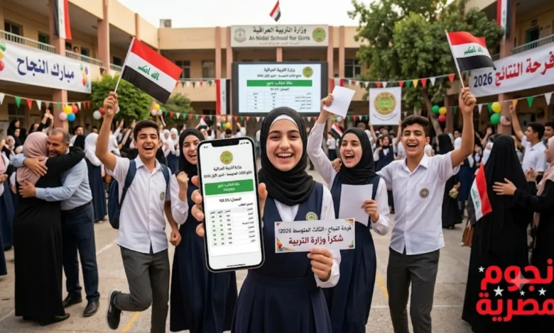 رابط نتائج الثالث المتوسط 2026 في العراق PDF.. الاستعلام الرسمي عبر وزارة التربية وخطوات الحصول على النتيجة فور إعلانه
