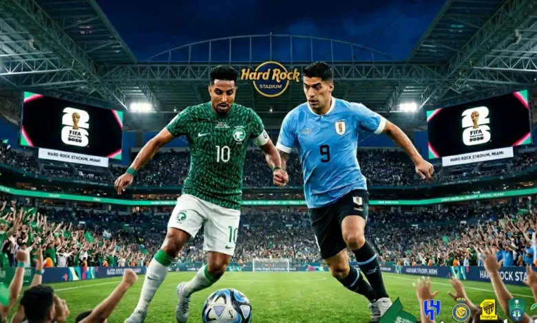 متى مباراة السعودية ضد الأوروغواي في مونديال 2026؟.. الموعد الرسمي وتفاصيل المواجهة المرتقبة