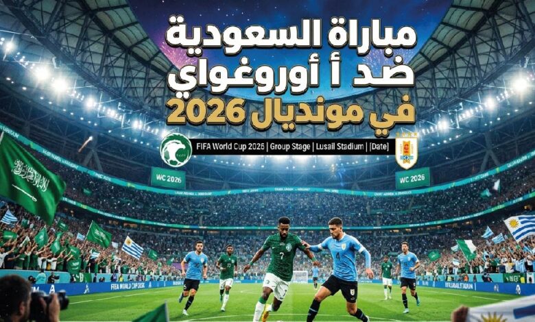 موعد مباراة السعودية وأوروغواي في كأس العالم 2026 والقنوات الناقلة للمواجهة المرتقبة