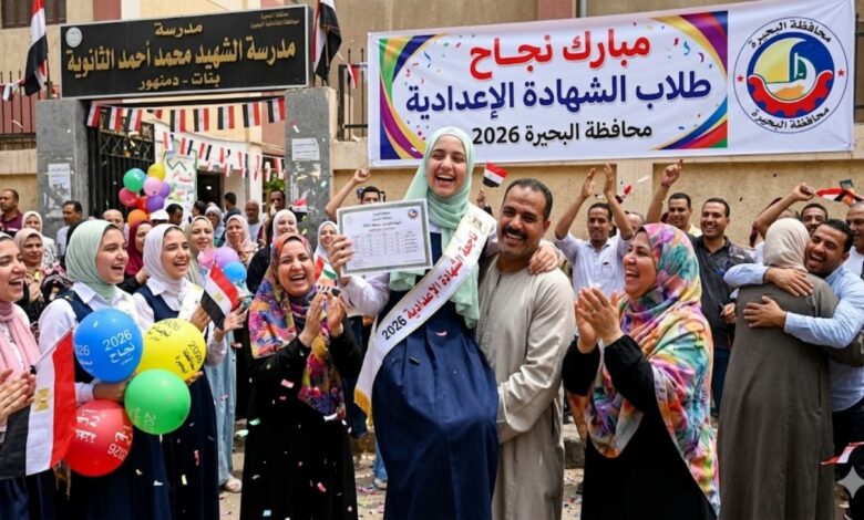 نتيجة الشهادة الإعدادية البحيرة 2026 برقم الجلوس الآن.. استعلم فورًا بعد اعتمادها رسميًا