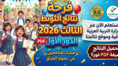 رابط نتائج الثالث المتوسط 2026 الدور الأول في العراق.. استخرج النتيجة عبر موقع نتائجنا ووزارة التربية