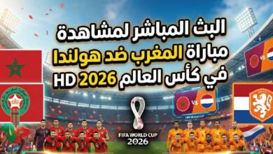 مباراة المغرب وهولندا مباشر اليوم.. كيفية المشاهدة والقنوات الناقلة في كأس العالم 2026