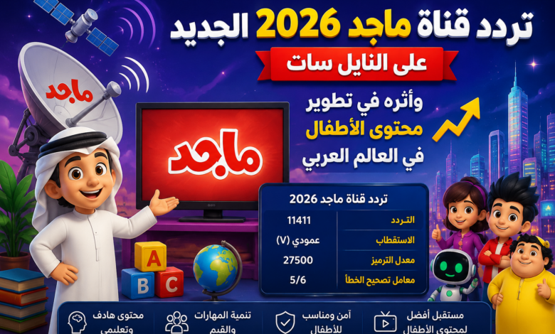 تردد قناة ماجد 2026 الجديد على النايل سات وأثره في تطوير محتوى الأطفال في العالم العربي