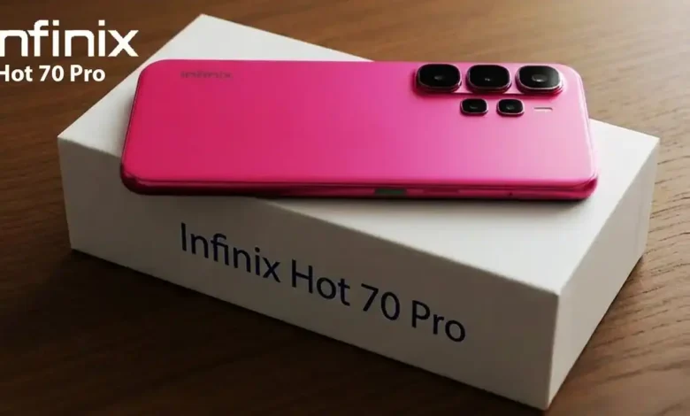 Infinix Hot 70 Pro 5G.. هاتف جديد للألعاب بمعالج Dimensity 7100 وأداء قوي