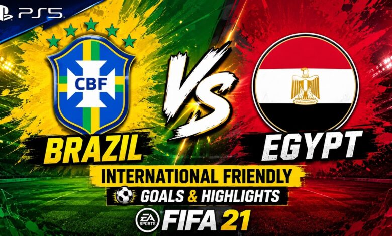 موعد مباراة مصر والبرازيل اليوم والقنوات الناقلة مباشرة في الودية 2026 على ON Sport وأبو ظبي الرياضية