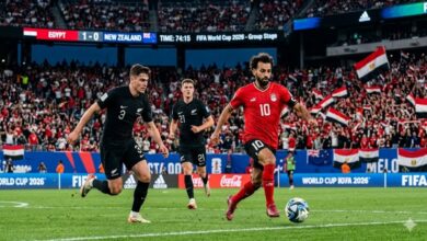موعد مباراة مصر ضد نيوزيلندا في كأس العالم 2026 والقنوات الناقلة وفرصة الفراعنة لتحقيق أول انتصار بعد تعادل بلجيكا