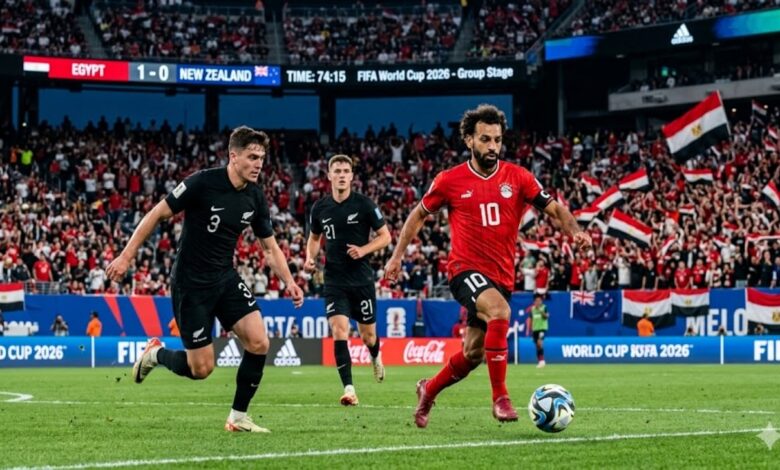 موعد مباراة مصر ضد نيوزيلندا في كأس العالم 2026 والقنوات الناقلة وفرصة الفراعنة لتحقيق أول انتصار بعد تعادل بلجيكا