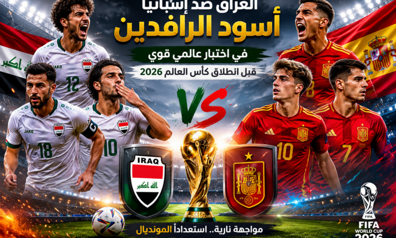 العراق ضد إسبانيا قبل كأس العالم 2026.. مواجهة مرتقبة تثير اهتمام الجماهير