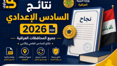 خطوات الاستعلام عن نتائج السادس الإعدادي 2026 الدور الأول عبر موقع نتائجنا
