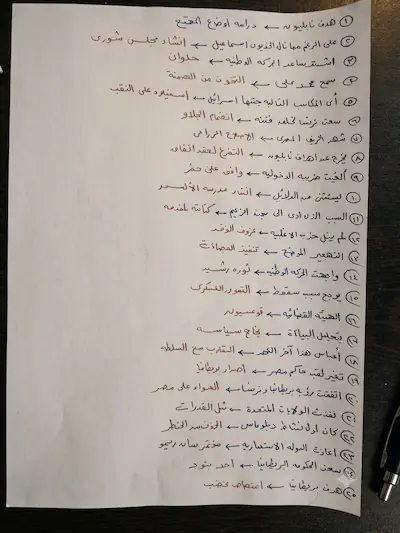 حل امتحان التاريخ الثانوية العامة 2026 كامل بالصور.. الإجابات النموذجية لجميع الأسئلة