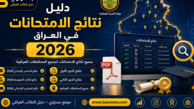 رابط نتائج السادس الاعدادي 2026 الدور الاول PDF لجميع المحافظات وموعد إعلانها الرسمي