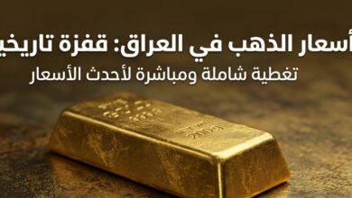 أسعار الذهب في العراق اليوم الثلاثاء 21 يوليو 2026.. كم سجل مثقال عيار 21؟