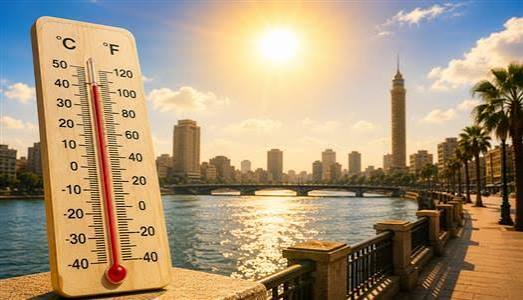 طقس مصر اليوم الجمعة 24 يوليو 2026.. استمرار الموجة الحارة ودرجة الحرارة في القاهرة تصل إلى 40 مئوية