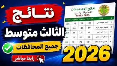 رابط نتائج الثالث المتوسط 2026 في العراق الدور الأول.. هل اقترب موعد الاعتماد الرسمي وإعلان النتائج لجميع المحافظات؟