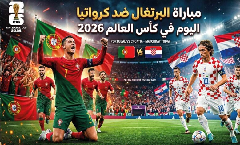 موعد مباراة البرتغال ضد كرواتيا اليوم في كأس العالم 2026 والقنوات الناقلة والتشكيل المتوقع