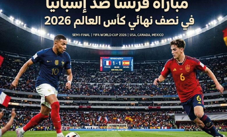 متى موعد مباراة فرنسا وإسبانيا في كأس العالم 2026؟.. القنوات الناقلة والمعلق