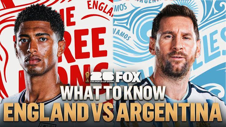 England vs Argentina.. القنوات الناقلة لمباراة إنجلترا والأرجنتين اليوم في نصف نهائي كأس العالم 2026 والتشكيل الرسمي المتوقع