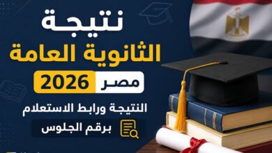 نتيجة الثانوية العامة 2026 برقم الجلوس.. الرابط الرسمي للاستعلام عبر موقع وزارة التعليم