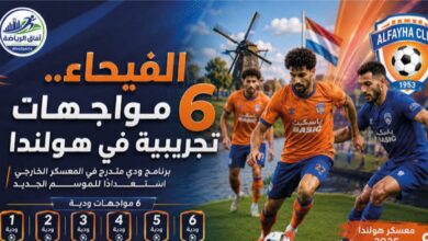 موعد مباراة الفيحاء وفيستيرلو اليوم.. التوقيت والقنوات الناقلة وطرق المشاهدة