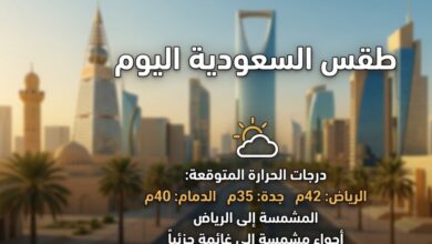 حالة الطقس في السعودية اليوم.. ارتفاع درجات الحرارة وأمطار رعدية متوقعة في مناطق متفرقة
