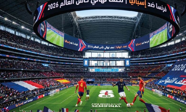 القنوات الناقلة لمباراة فرنسا وإسبانيا اليوم في نصف نهائي كأس العالم 2026 وموعد انطلاقها