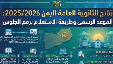 نتائج الثانوية العامة اليمن 2026 الآن.. رابط الاستعلام بالاسم ورقم الجلوس عبر yemenexam