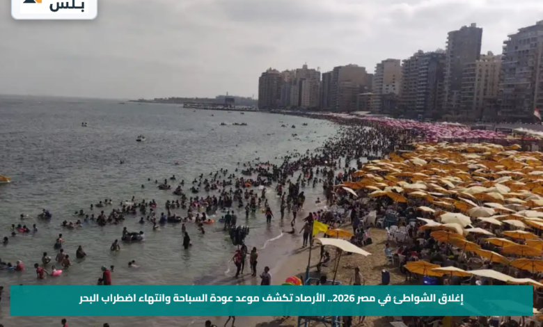 إغلاق الشواطئ في مصر 2026.. الأرصاد تكشف موعد عودة السباحة وانتهاء اضطراب البحر