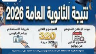 كنترولات الثانوية العامة 2026.. آخر الاستعدادات وكواليس الساعات الأخيرة قبل اعتماد النتيجة