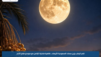قمر الرطب يزين سماء السعودية الأربعاء.. ظاهرة فلكية تتزامن مع موسم طباخ التمر