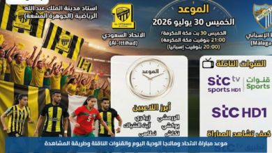 موعد مباراة الاتحاد ومالاجا الودية اليوم والقنوات الناقلة وطريقة المشاهدة