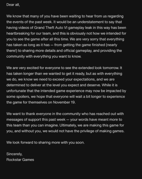 روكستار تحسم الجدل حول تسريبات GTA 6 وتكشف مفاجأة جديدة بشأن موعد الإطلاق النهائي