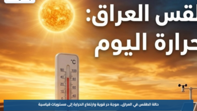 حالة الطقس في العراق.. موجة حر قوية وارتفاع الحرارة إلى مستويات قياسية
