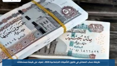 طريقة حساب المعاش في قانون التأمينات الاجتماعية 2026.. تعرف على قيمة مستحقاتك