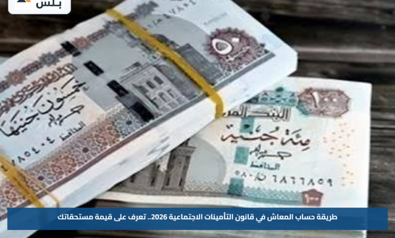 طريقة حساب المعاش في قانون التأمينات الاجتماعية 2026.. تعرف على قيمة مستحقاتك