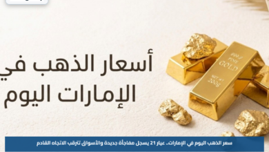 سعر الذهب اليوم في الإمارات.. عيار 21 يسجل مفاجأة جديدة والأسواق تترقب الاتجاه القادم