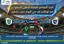 موعد مباراة الأهلي السعودي وأوكلاند سيتي اليوم 26 أغسطس 2026 والقنوات الناقلة في كأس إنتركونتيننتال