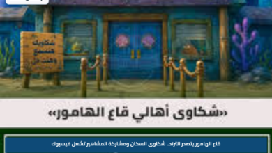 قاع الهامور يتصدر الترند.. شكاوى السكان ومشاركة المشاهير تشعل فيسبوك