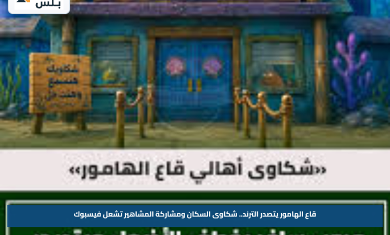 قاع الهامور يتصدر الترند.. شكاوى السكان ومشاركة المشاهير تشعل فيسبوك